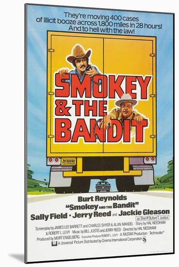 Smokey and the Bandit, Burt Reynolds (top), Jackie Gleason, 1977-null-Mounted Art Print