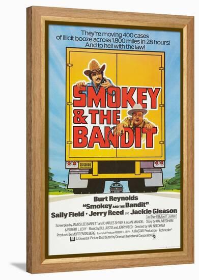 Smokey and the Bandit, Burt Reynolds (top), Jackie Gleason, 1977-null-Framed Stretched Canvas