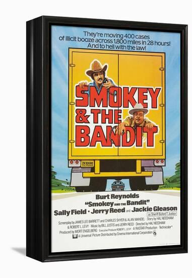 Smokey and the Bandit, Burt Reynolds (top), Jackie Gleason, 1977-null-Framed Stretched Canvas