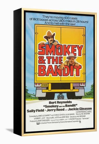 Smokey and the Bandit, Burt Reynolds (top), Jackie Gleason, 1977-null-Framed Stretched Canvas