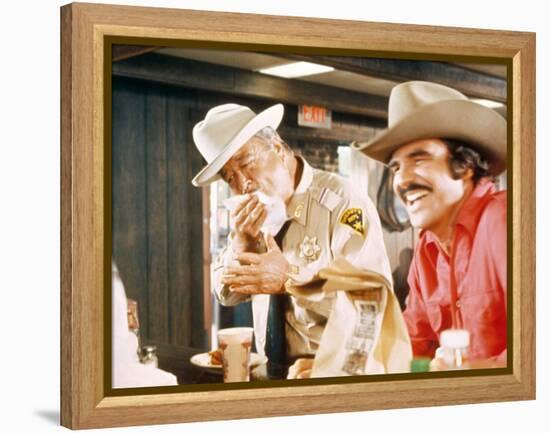 Smokey And The Bandit, Jackie Gleason, Burt Reynolds, 1977-null-Framed Stretched Canvas