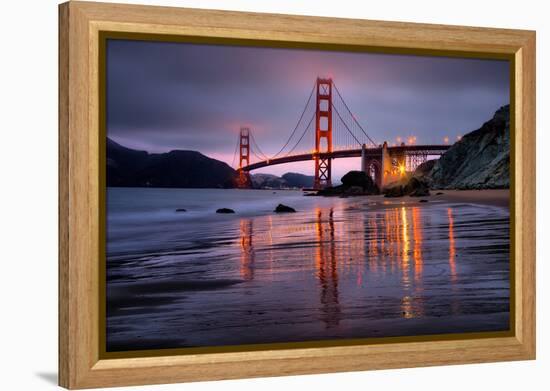 Smokey Golden Gate from Marshall Beach, Morning Light, San Francisco-Vincent James-Framed Premier Image Canvas