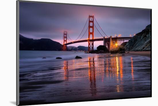 Smokey Golden Gate from Marshall Beach, Morning Light, San Francisco-Vincent James-Mounted Photographic Print
