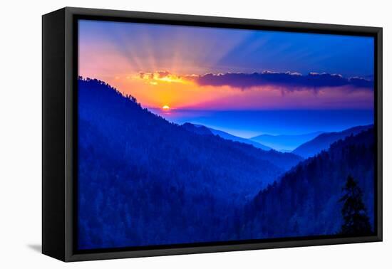 Smokey Mountain Beams-Steven Maxx-Framed Premier Image Canvas