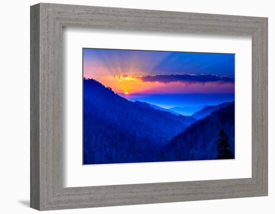 Smokey Mountain Beams-Steven Maxx-Framed Photographic Print