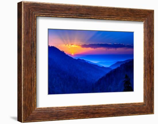 Smokey Mountain Beams-Steven Maxx-Framed Photographic Print