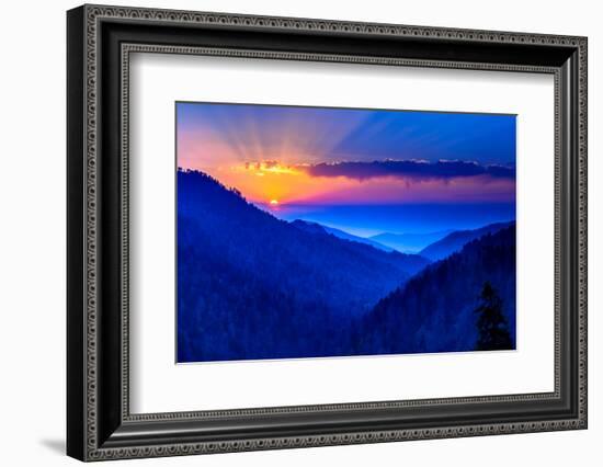 Smokey Mountain Beams-Steven Maxx-Framed Photographic Print