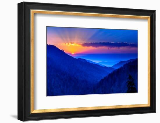 Smokey Mountain Beams-Steven Maxx-Framed Photographic Print