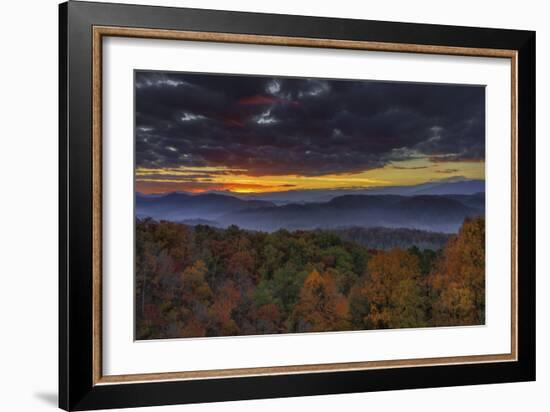 Smokies Sunrise (Oil Paint)-Galloimages Online-Framed Photographic Print