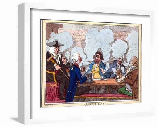 Smoking Club, 18th Century Artwork-George Arents-Framed Photographic Print