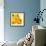 Smoking Dog-Jazzberry Blue-Framed Art Print displayed on a wall