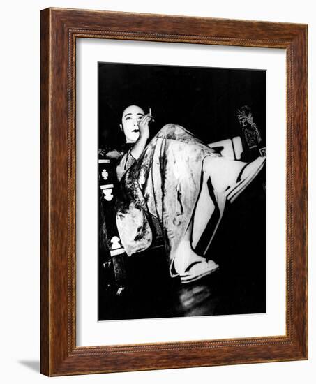 Smoking Geisha-null-Framed Photographic Print