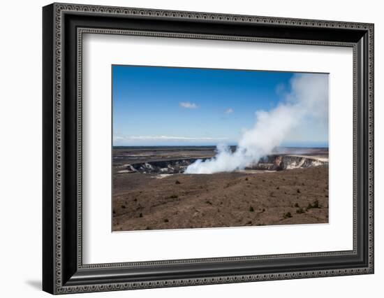 Smoking Kilauea Summit Lava Lake in the Hawaii Volcanoes National Park-Michael Runkel-Framed Photographic Print