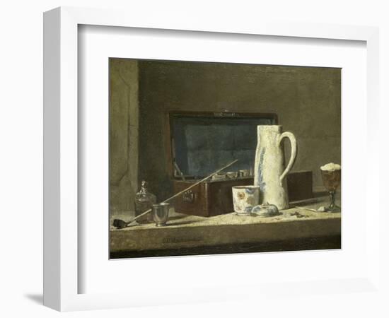 Smoking Kit with a Drinking Pot-Jean-Baptiste Simeon Chardin-Framed Giclee Print