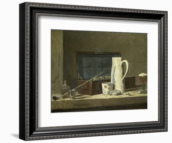 Smoking Kit with a Drinking Pot-Jean-Baptiste Simeon Chardin-Framed Giclee Print