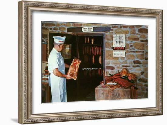 Smoking Meat-null-Framed Art Print