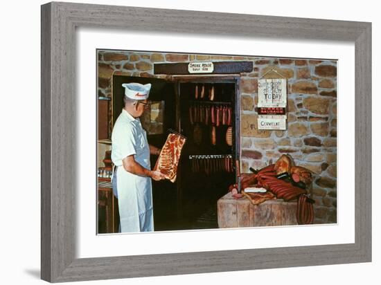 Smoking Meat-null-Framed Art Print