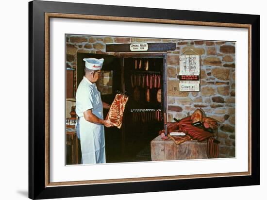 Smoking Meat-null-Framed Art Print