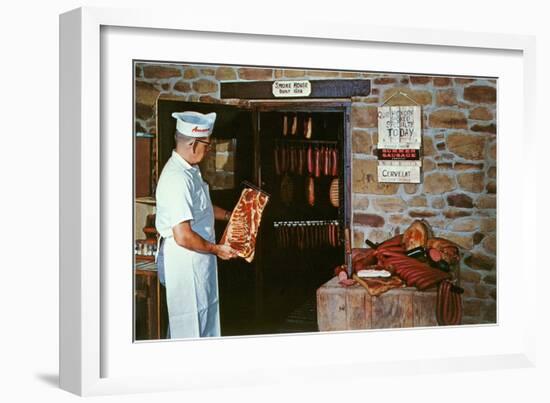 Smoking Meat-null-Framed Art Print