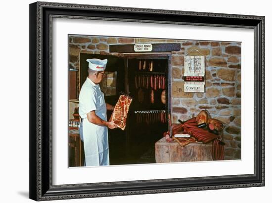 Smoking Meat-null-Framed Art Print