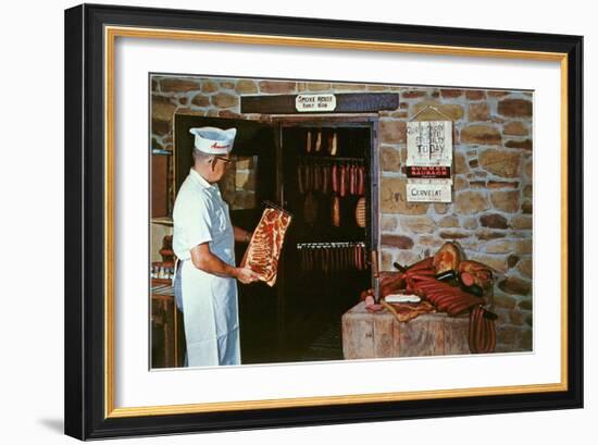 Smoking Meat-null-Framed Art Print