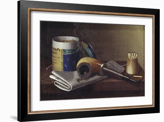 Smoking Scene-William Michael Harnett-Framed Giclee Print