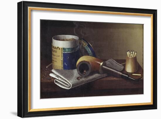 Smoking Scene-William Michael Harnett-Framed Giclee Print