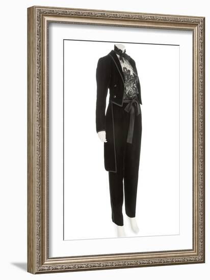 Smoking Suit, Yves Saint Laurent, 1968-null-Framed Photographic Print