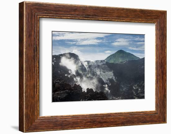 Smoking Volcano Tavurvur, Rabaul, East New Britain, Papua New Guinea, Pacific-Michael Runkel-Framed Photographic Print