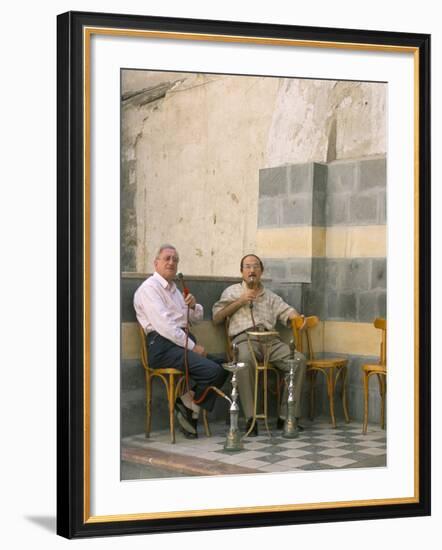 Smoking Water Pipes, Damascus, Syria, Middle East-Alison Wright-Framed Photographic Print