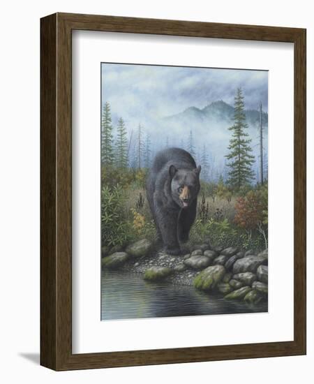 Smoky Mountain Black Bear-Robert Wavra-Framed Giclee Print