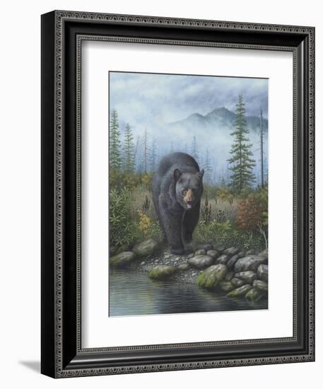 Smoky Mountain Black Bear-Robert Wavra-Framed Giclee Print