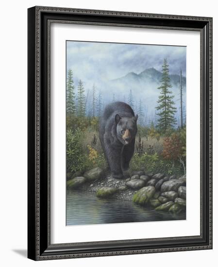 Smoky Mountain Black Bear-Robert Wavra-Framed Giclee Print