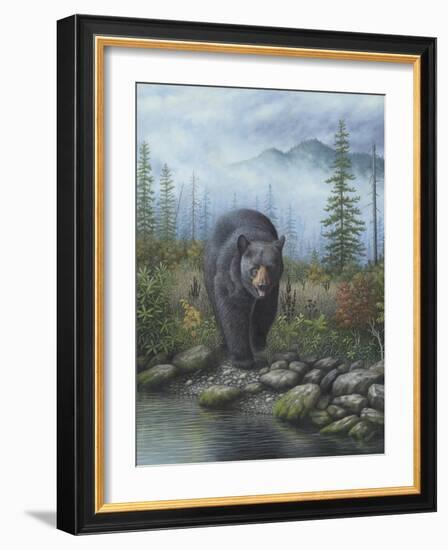 Smoky Mountain Black Bear-Robert Wavra-Framed Giclee Print