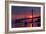 Smoky Sunrise at East Span Bay Bridge Boats Harbor Oakland Treasure Island-Vincent James-Framed Photographic Print