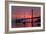 Smoky Sunrise Glow at East Span Bay Bridge Boats Harbor Oakland Treasure Island-Vincent James-Framed Photographic Print