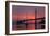 Smoky Sunrise Glow at East Span Bay Bridge Boats Harbor Oakland Treasure Island-Vincent James-Framed Photographic Print