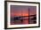 Smoky Sunrise Glow at East Span Bay Bridge Boats Harbor Oakland Treasure Island-Vincent James-Framed Photographic Print