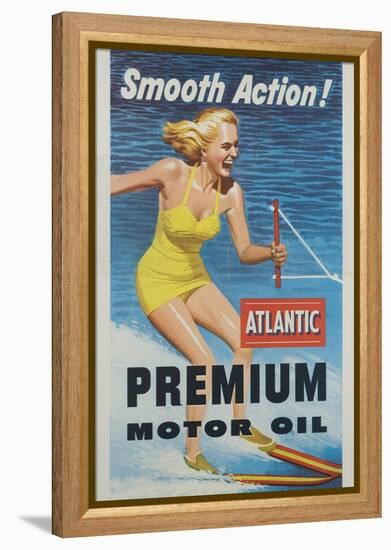 Smooth Action! Atlantic Premium Motor Oil-null-Framed Premier Image Canvas