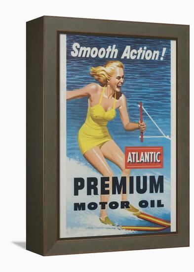 Smooth Action! Atlantic Premium Motor Oil-null-Framed Premier Image Canvas