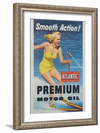 Smooth Action! Atlantic Premium Motor Oil-null-Framed Giclee Print