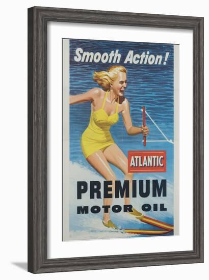 Smooth Action! Atlantic Premium Motor Oil-null-Framed Giclee Print