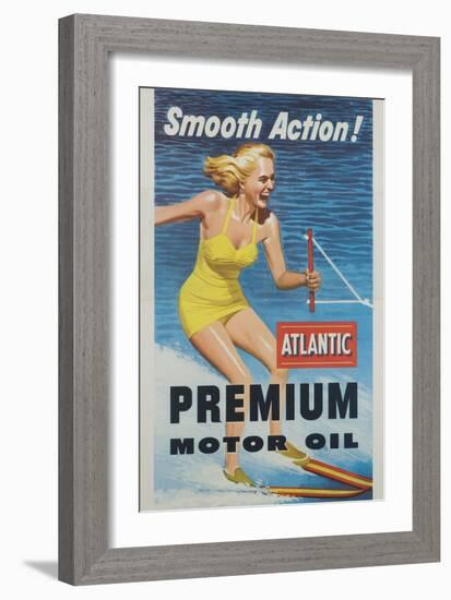 Smooth Action! Atlantic Premium Motor Oil-null-Framed Giclee Print