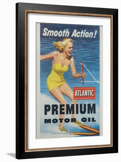 Smooth Action! Atlantic Premium Motor Oil-null-Framed Giclee Print