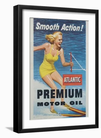 Smooth Action! Atlantic Premium Motor Oil-null-Framed Giclee Print