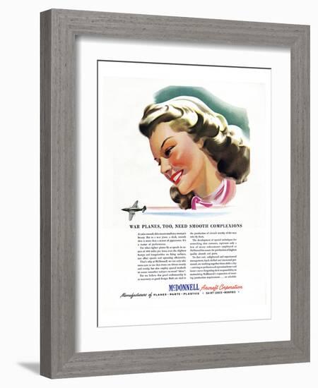 Smooth Complexions McDonnell ad-null-Framed Art Print