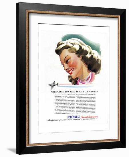 Smooth Complexions McDonnell ad-null-Framed Art Print