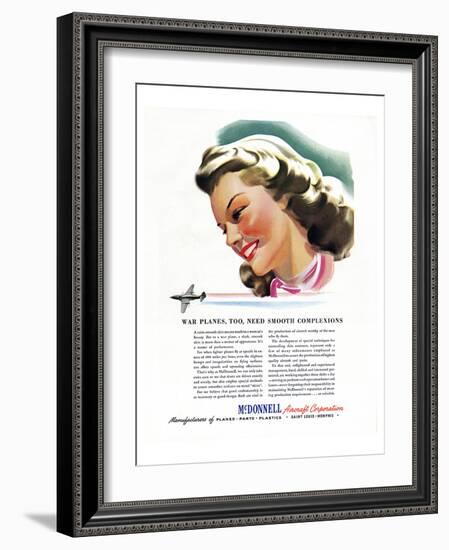 Smooth Complexions McDonnell ad-null-Framed Art Print