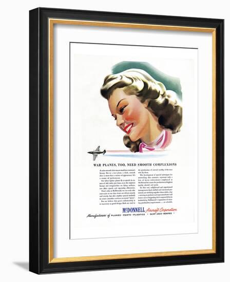 Smooth Complexions McDonnell ad-null-Framed Art Print