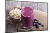 Smoothie with Blueberries and Oatmeal-Elena Veselova-Mounted Photographic Print